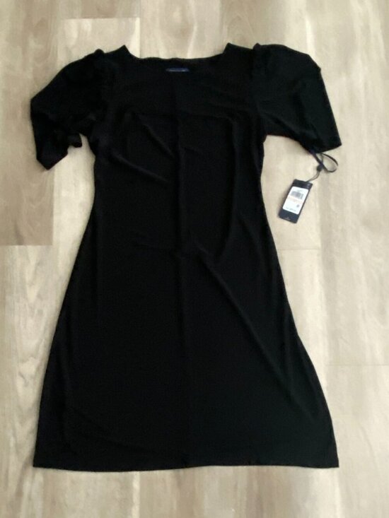 Tommy Hilfiger Dresses & Skirts - NWT Tommy Hilfiger Black Midi Dress Size 2 | Ruched Sleeve LBD | Cocktail Dress